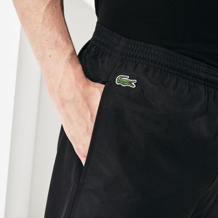 Lacoste SPORT Performance Side Zip Pálya Pants Fekete | hjQkQIpe