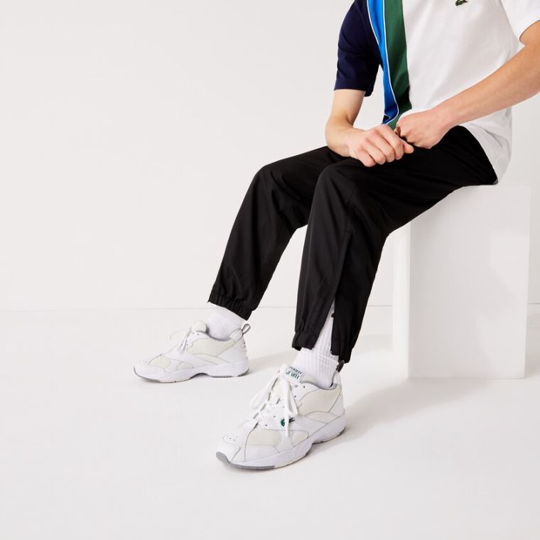 Lacoste SPORT Performance Side Zip Pálya Pants Fekete | hjQkQIpe