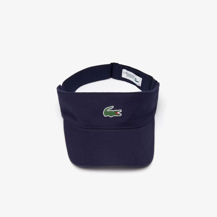 Lacoste SPORT Piqué And Fleece Tenisz Visor Sötétkék Kék | MReIGr5e