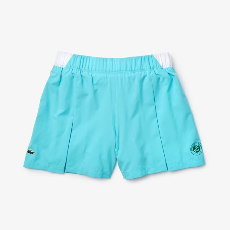 Lacoste SPORT Roland Garros Culotte Skirt Türkiz Fehér Zöld | rhDePEmR