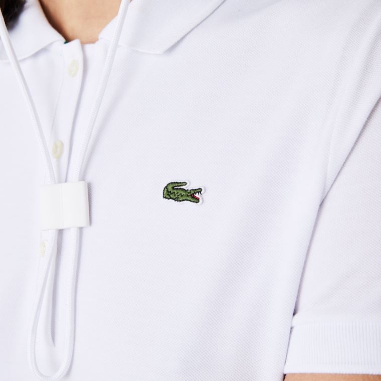 Lacoste SPORT Roland Garros Pleated Polo Ruha Fehér Zöld Sötétkék Kék | 32cX5YjE