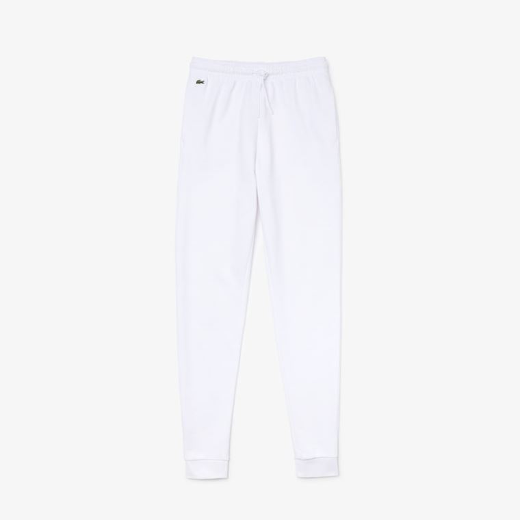 Lacoste SPORT Tenisz Fleece Trackpants Fehér | Ip0NXhN5