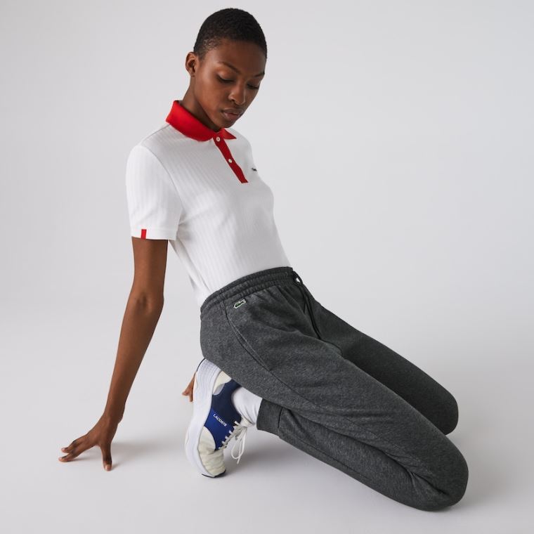 Lacoste SPORT Tenisz Fleece Trackpants Szürke | LycTJPj6