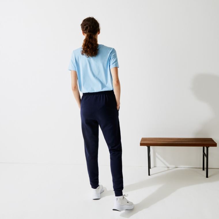 Lacoste SPORT Tenisz Fleece Trackpants Sötétkék Kék | tLBwQh3t