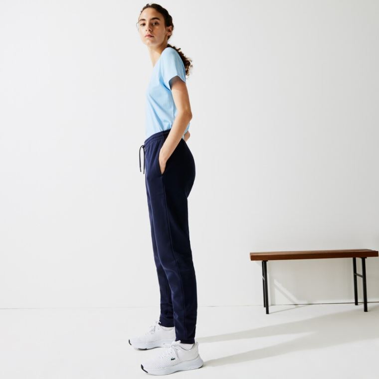 Lacoste SPORT Tenisz Fleece Trackpants Sötétkék Kék | tLBwQh3t