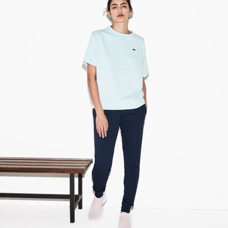 Lacoste SPORT Tenisz Fleece Trackpants Sötétkék Kék | tLBwQh3t