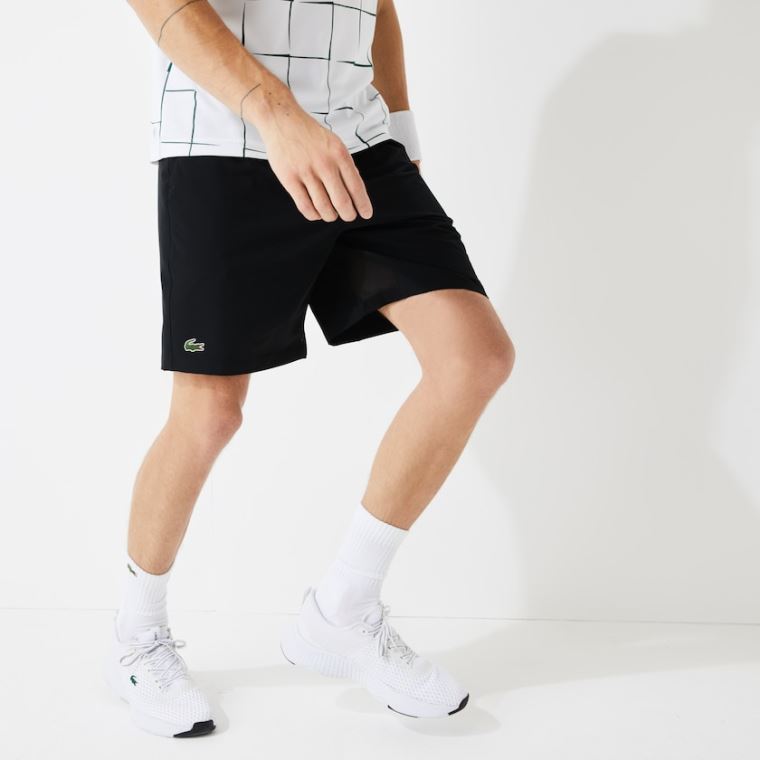 Lacoste SPORT Tenisz Stretch Shorts Fekete | pfTZpv23