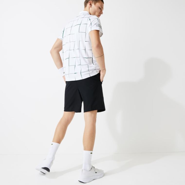 Lacoste SPORT Tenisz Stretch Shorts Fekete | pfTZpv23