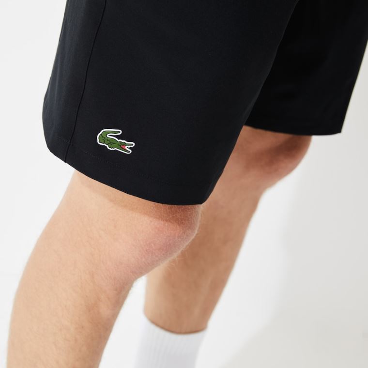 Lacoste SPORT Tenisz Stretch Shorts Fekete | pfTZpv23