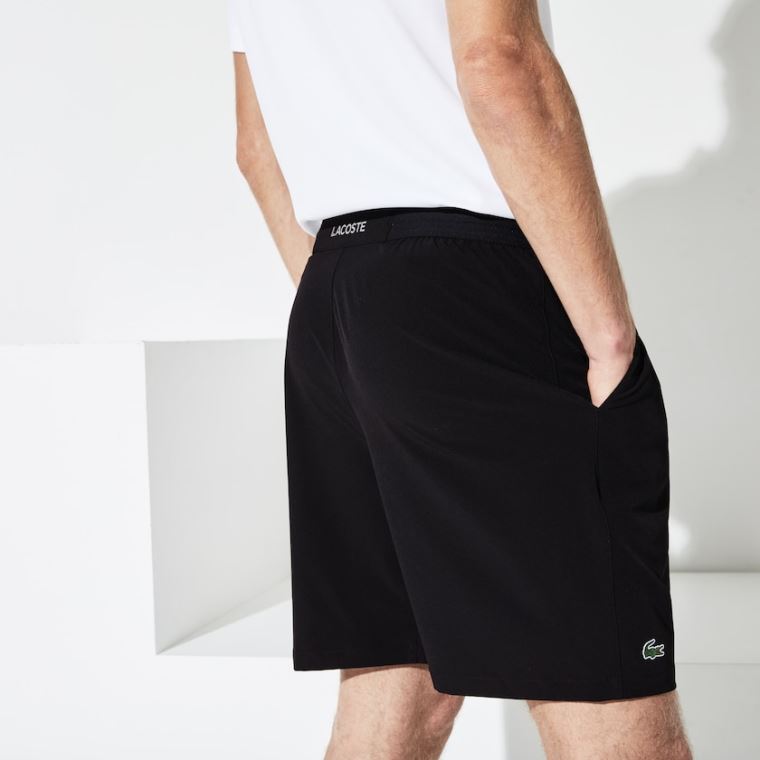 Lacoste SPORT Tenisz Stretch Shorts Fekete | pfTZpv23