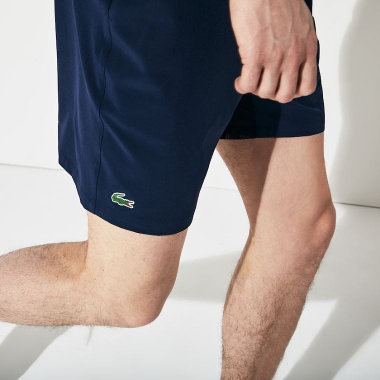 Lacoste SPORT Tenisz Stretch Shorts Sötétkék Kék | wubBowpx