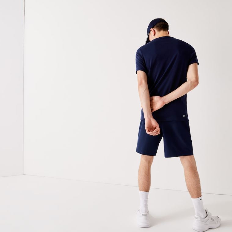 Lacoste SPORT Tenisz Stretch Shorts Sötétkék Kék | wubBowpx