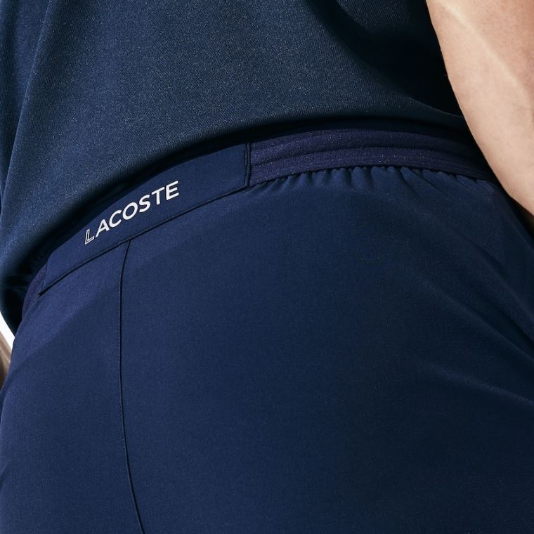 Lacoste SPORT Tenisz Stretch Shorts Sötétkék Kék | wubBowpx