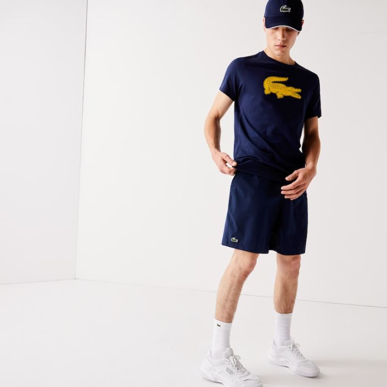 Lacoste SPORT Tenisz Stretch Shorts Sötétkék Kék | wubBowpx