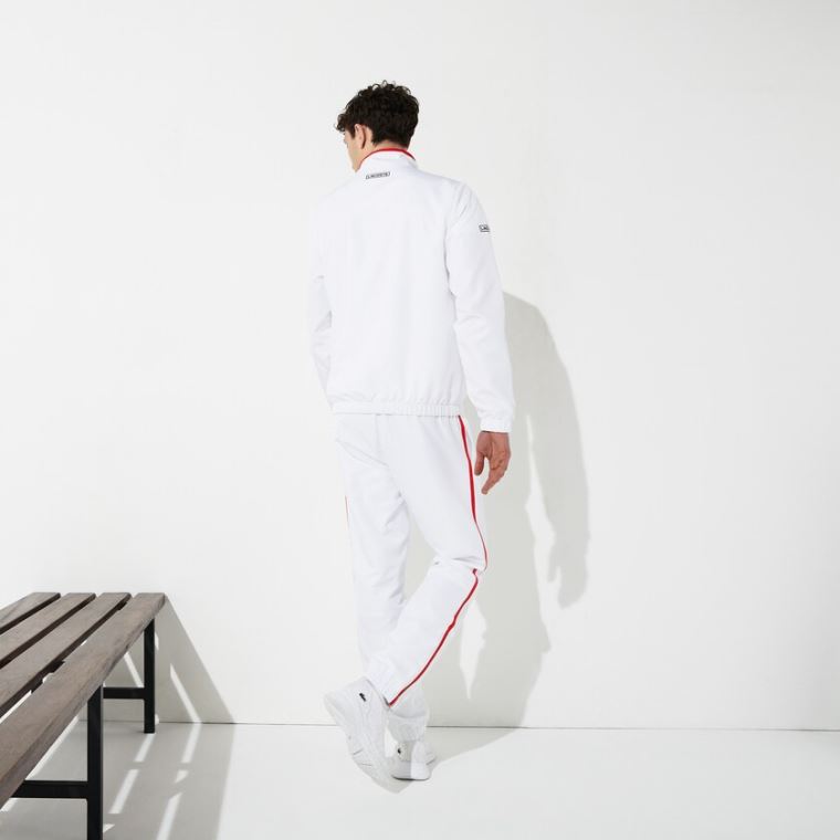 Lacoste SPORT Tenisz Tracksuit Fehér Piros Sötétkék Kék | tor2c0kG