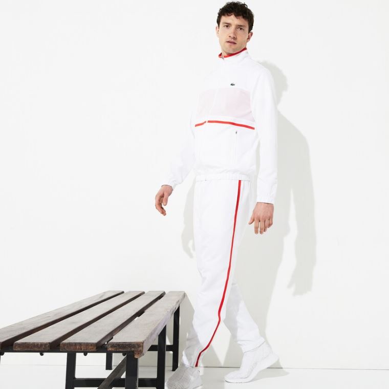 Lacoste SPORT Tenisz Tracksuit Fehér Piros Sötétkék Kék | tor2c0kG