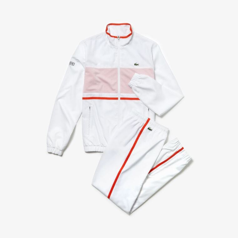 Lacoste SPORT Tenisz Tracksuit Fehér Piros Sötétkék Kék | tor2c0kG