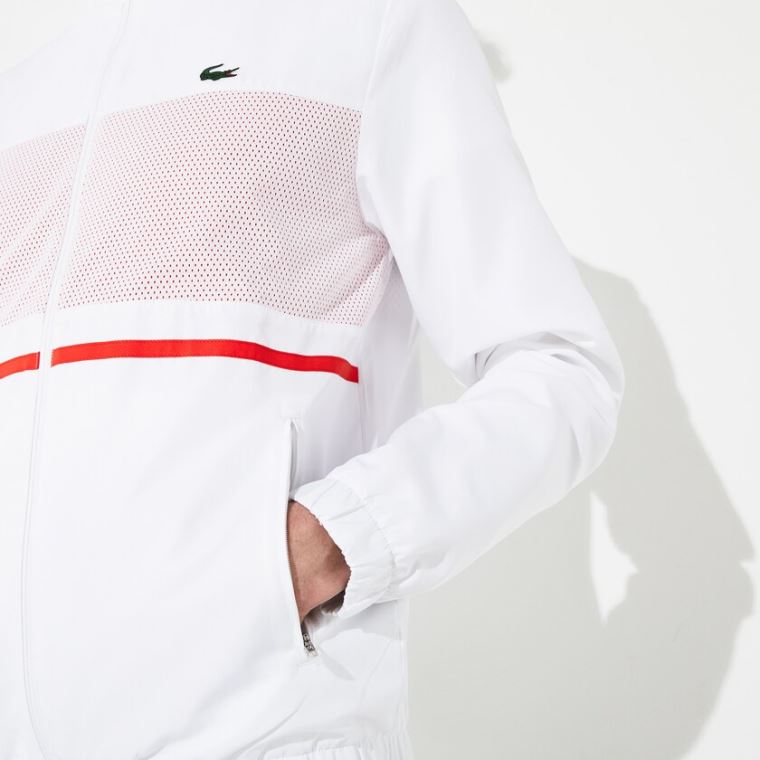 Lacoste SPORT Tenisz Tracksuit Fehér Piros Sötétkék Kék | tor2c0kG