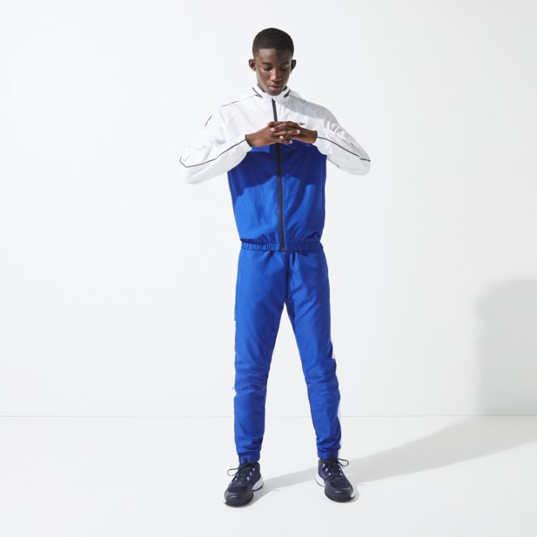 Lacoste SPORT Two-Tone Tenisz Tracksuit Kék Fehér Sötétkék Kék | 4RLAhvw5