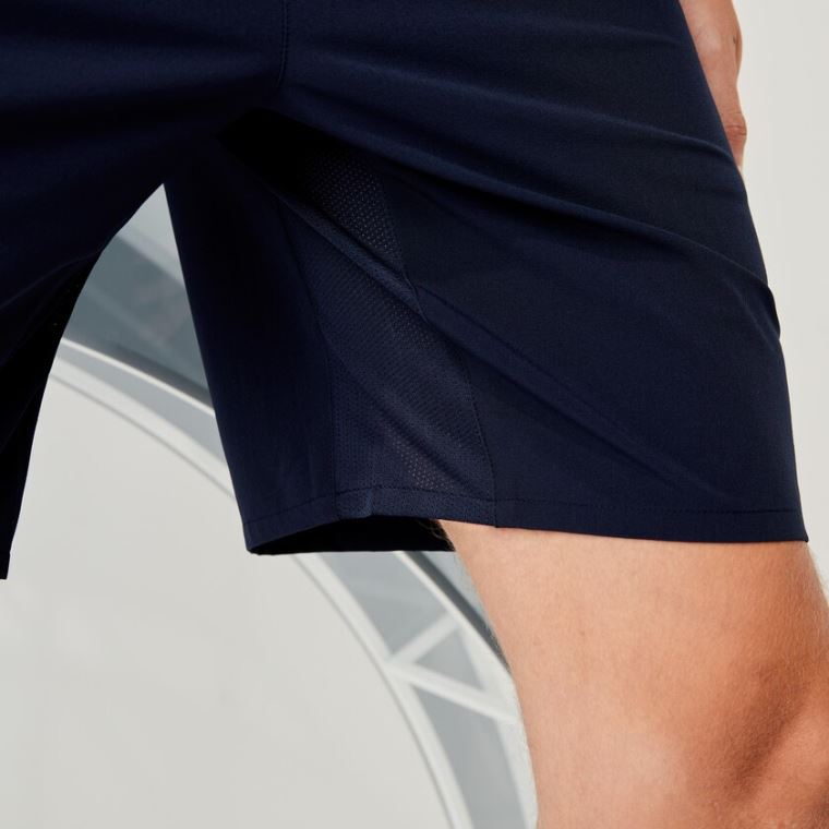 Lacoste SPORT x Novak Djokovic Stretch Taffeta Shorts Sötétkék Kék Fehér | hOWSvdnk