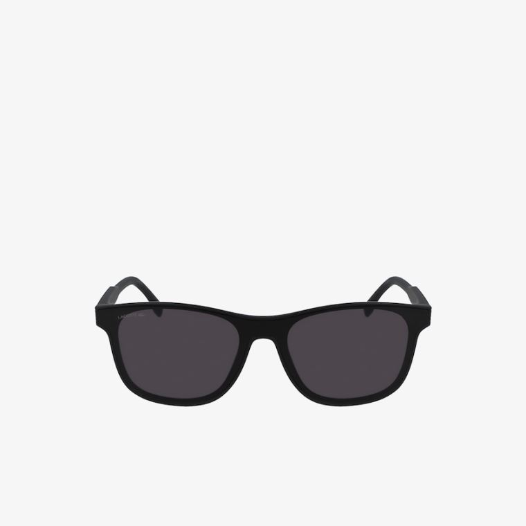 Lacoste Shield Plastic L.12.12 Sunglasses Fekete | 2TP0ZVFy