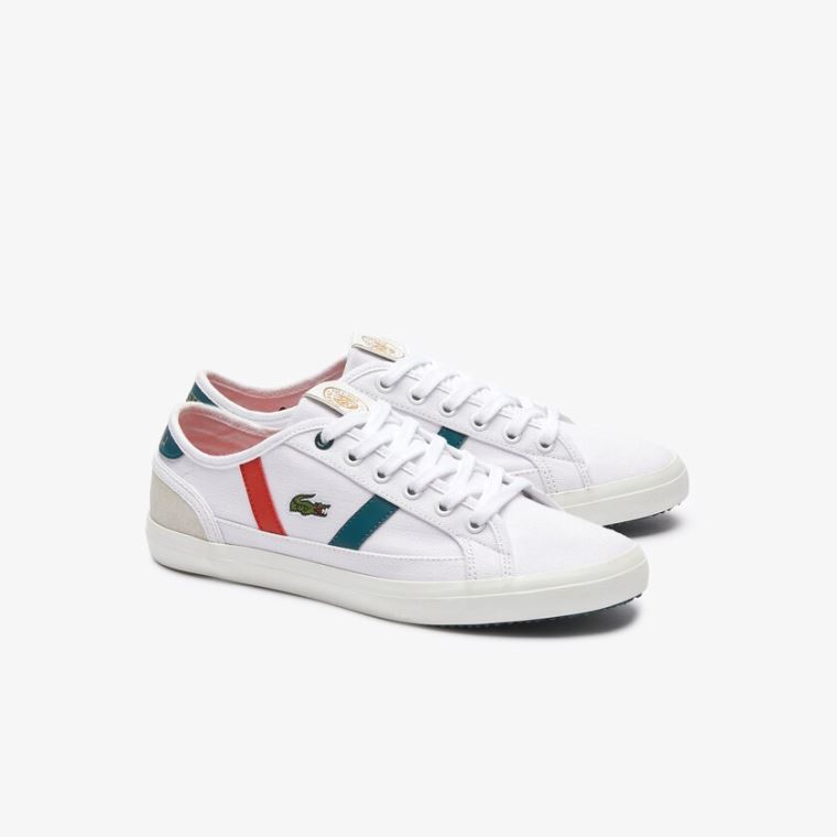 Lacoste Sideline Roland Garros Sneakers Fehér Zöld | YtY7epd3