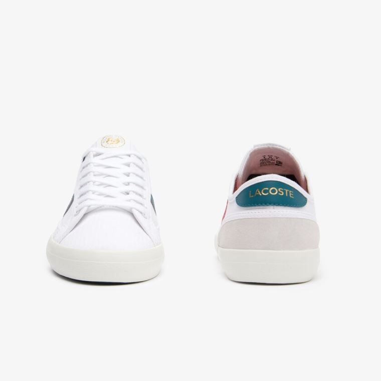 Lacoste Sideline Roland Garros Sneakers Fehér Zöld | YtY7epd3