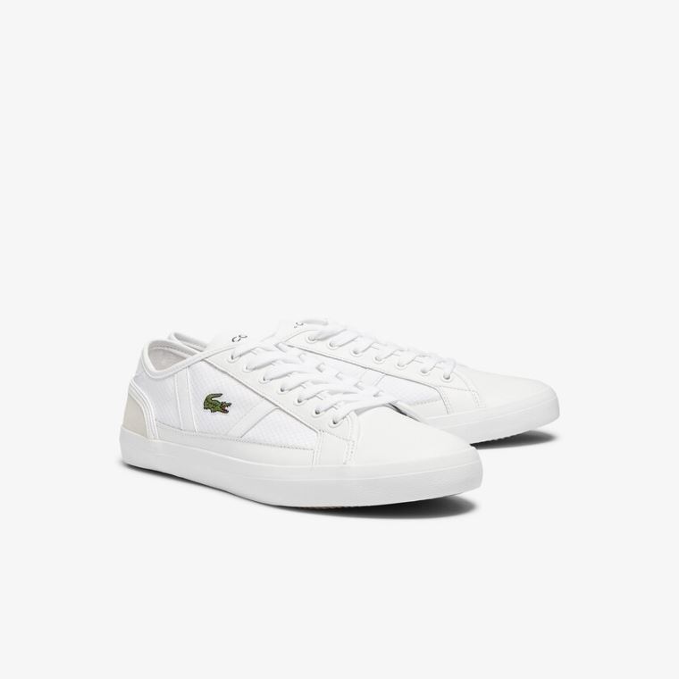 Lacoste Sideline Textil and Bőr Sneakers Fehér | CotJulGs