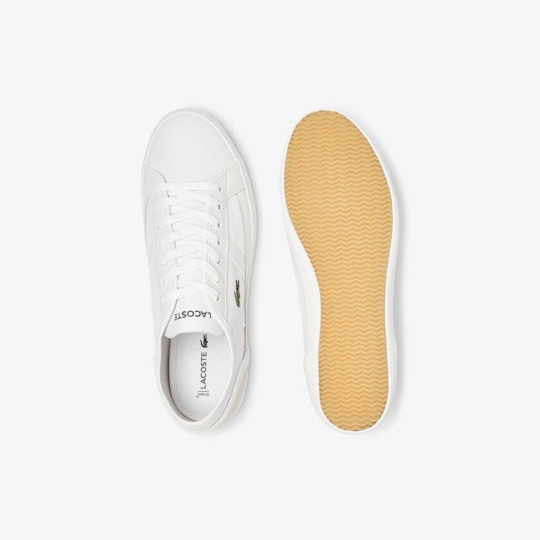 Lacoste Sideline Textil and Bőr Sneakers Fehér | CotJulGs