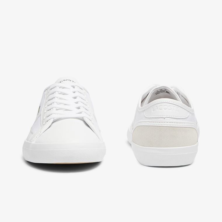 Lacoste Sideline Textil and Bőr Sneakers Fehér | CotJulGs