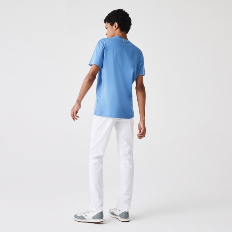 Lacoste Slim Fit Stretch Gabardine Chino Pants Fehér | qVMdehul