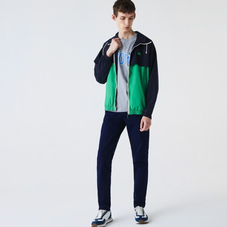 Lacoste Slim Fit Stretch Gabardine Chino Pants Sötétkék Kék | wxauxhqV