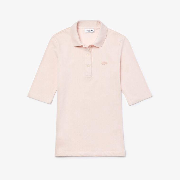 Lacoste Slim Fit Supple Pamut Polo Világos Rózsaszín | CkLdw4Wi