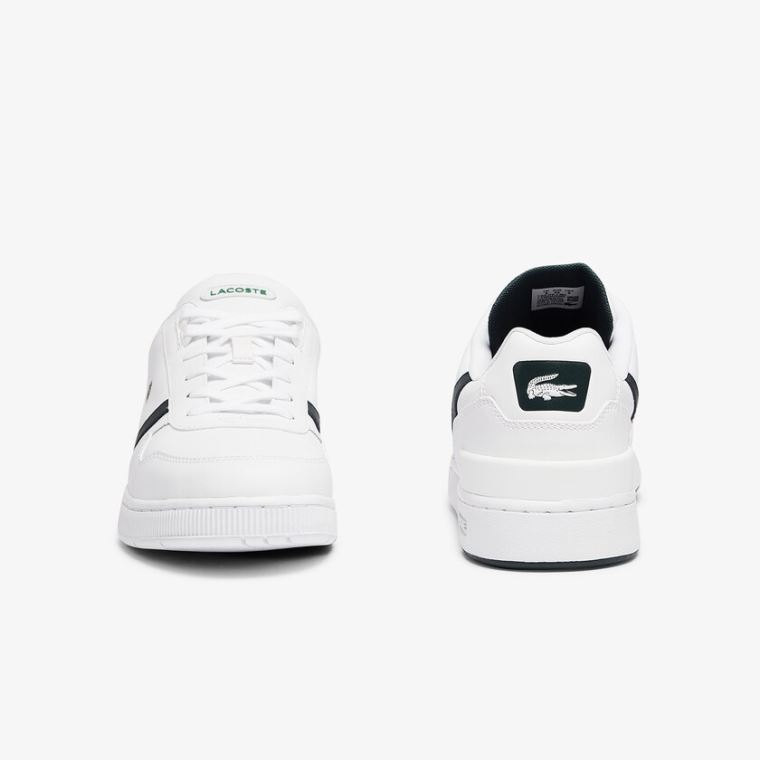 Lacoste T-Clip Bőr Sneakers Fehér | YK9NCnvk