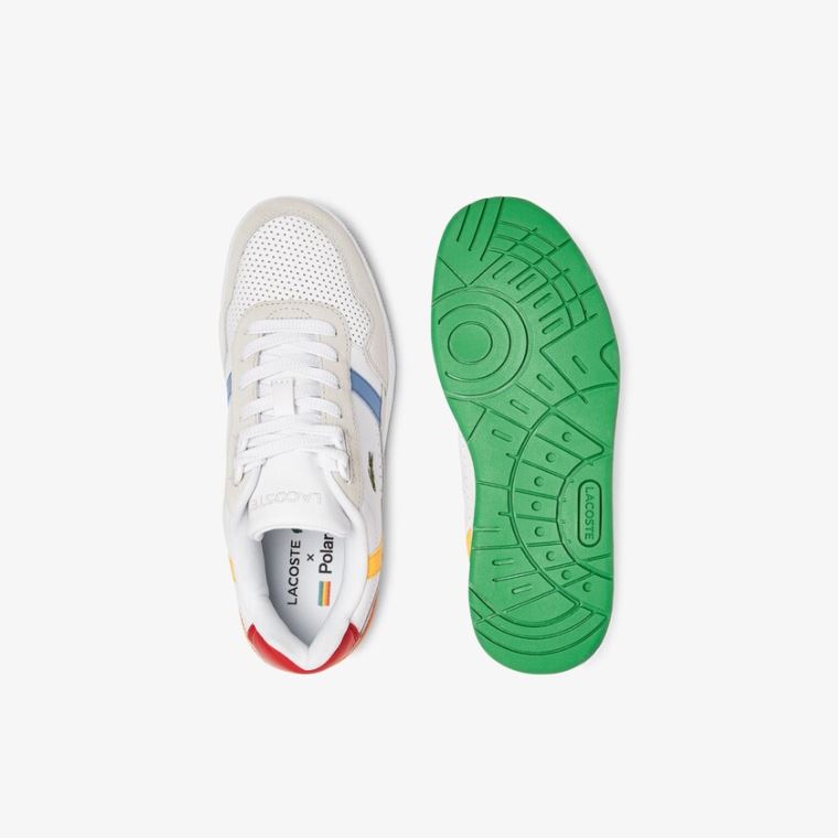 Lacoste T-Clip x Polaroid Sneakers Fehér Zöld | kIQalIye