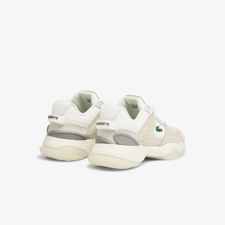 Lacoste T-Point Nubuck Bőr Sneakers Bézs | IPjx8u5d