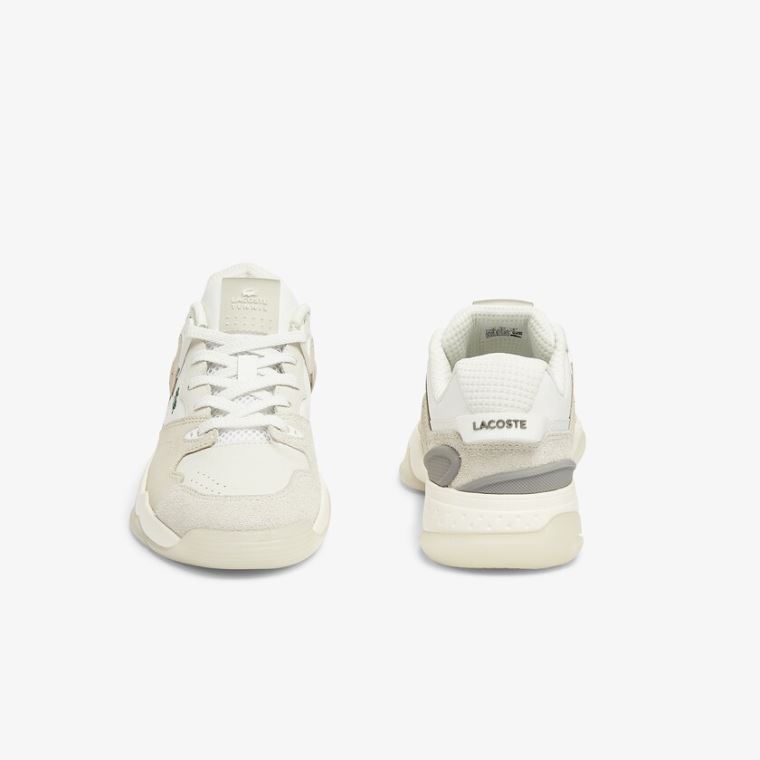 Lacoste T-Point Nubuck Bőr Sneakers Bézs | IPjx8u5d