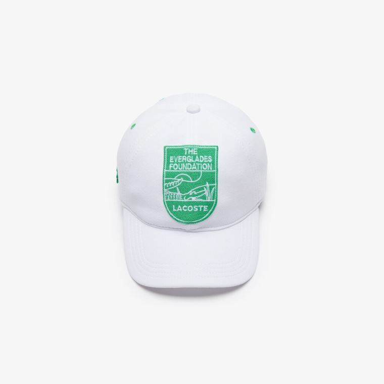 Lacoste & The Everglades Foundation Co-Branded Cap Fehér | zBDGT1ri