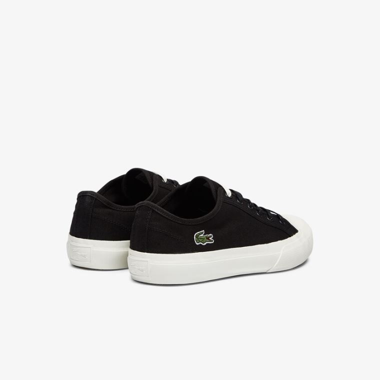 Lacoste Topskill Pamut Vászon Sneakers Fekete Szürke | oOIHbvJW