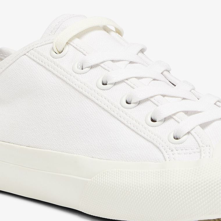 Lacoste Topskill Vászon Sneakers Fehér Fehér | WoHosnBg