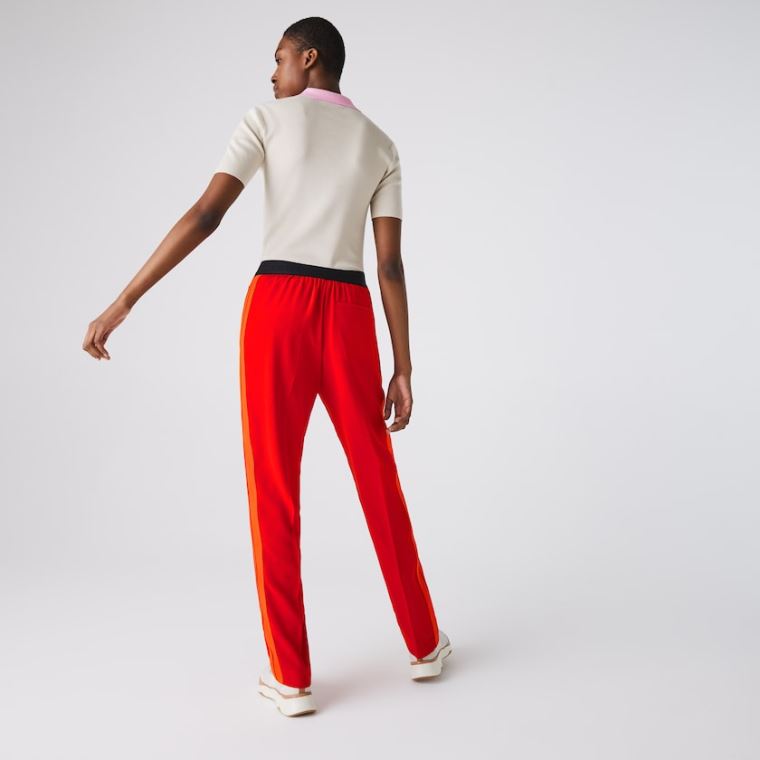 Lacoste Twill Flared Pants Piros | GmfT3OZV