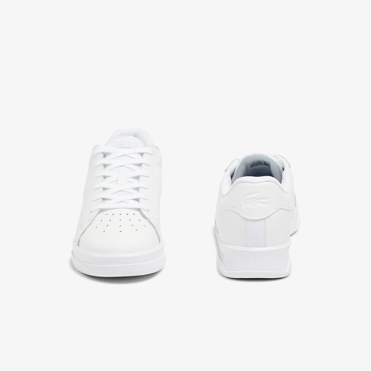 Lacoste Twin Serve Bőr Cupsole Sneakers Fehér | UP9y2es7