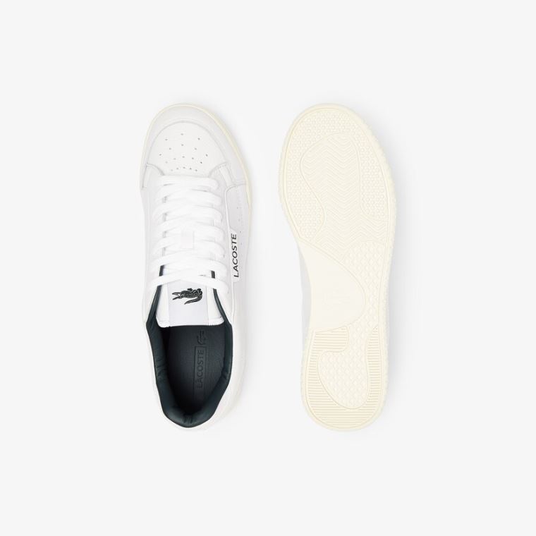 Lacoste Twin Serve Luxe Bőr Sneakers Fehér | DzuqctEv