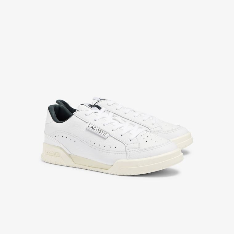 Lacoste Twin Serve Luxe Bőr and Szintetikus Sneakers Fehér | R5g5v0MQ