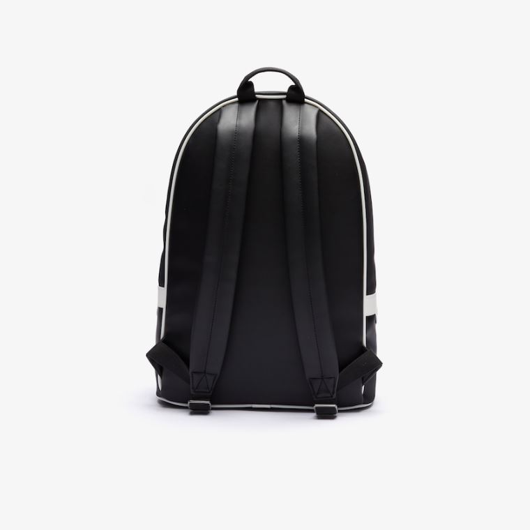 Lacoste Ultimum Coated Vászon Backpack Fekete | paktTAq9