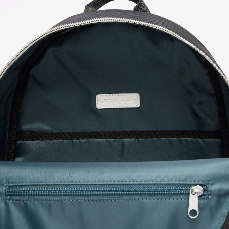 Lacoste Ultimum Coated Vászon Backpack Fekete | paktTAq9