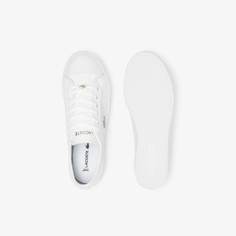 Lacoste Ziane Plus Grand Bőr Sneakers Fehér Fehér | G9KEy4RJ