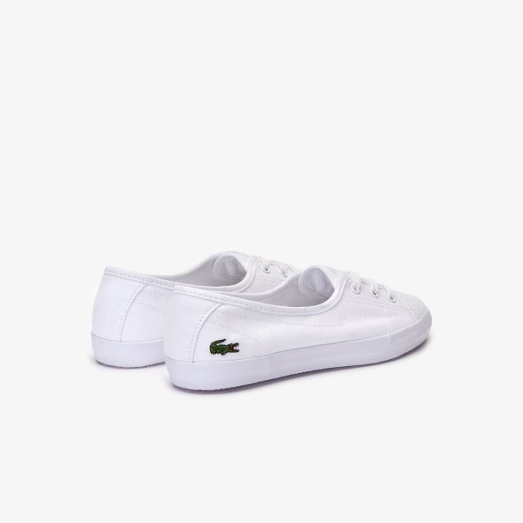 Lacoste Ziane Vaskos Vászon Sneakers Fehér | CJlNBkwA