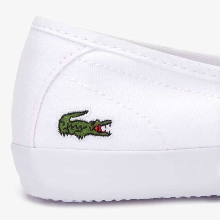 Lacoste Ziane Vaskos Vászon Sneakers Fehér | CJlNBkwA