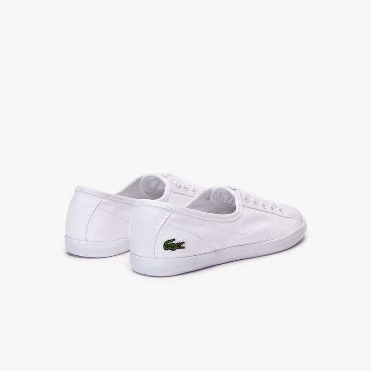 Lacoste Ziane Vászon Sneakers Fehér | Gk4HSsBa